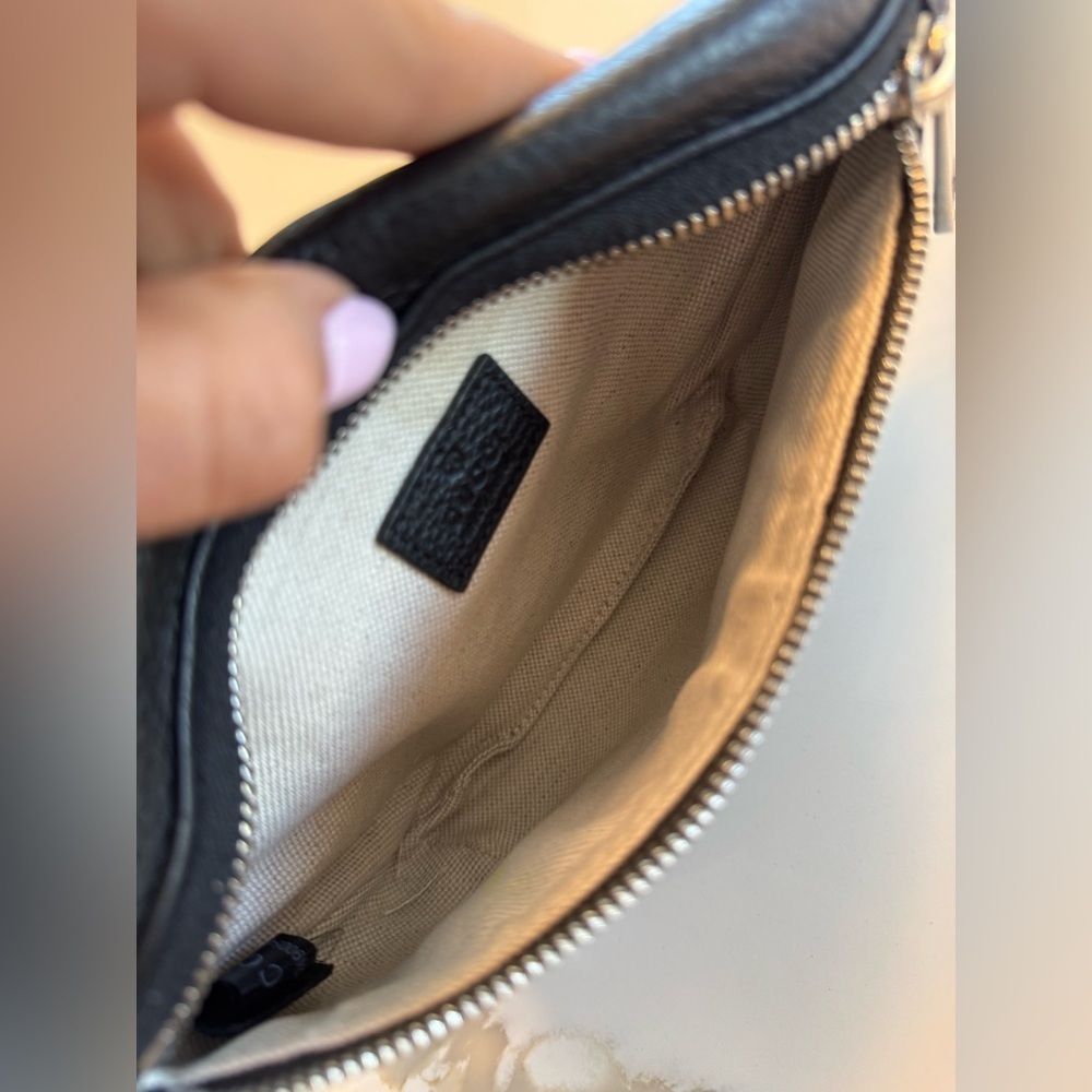 🔥 Gucci Jumbo GG Small Belt Bag Black Leather - Picture 7 of 17